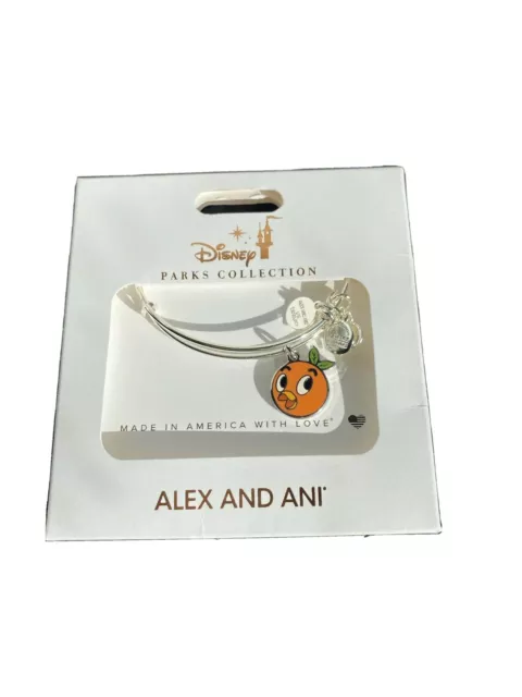 Disney Parks Alex & Ani Disney World Orange Bird Silver Tone Bracelet