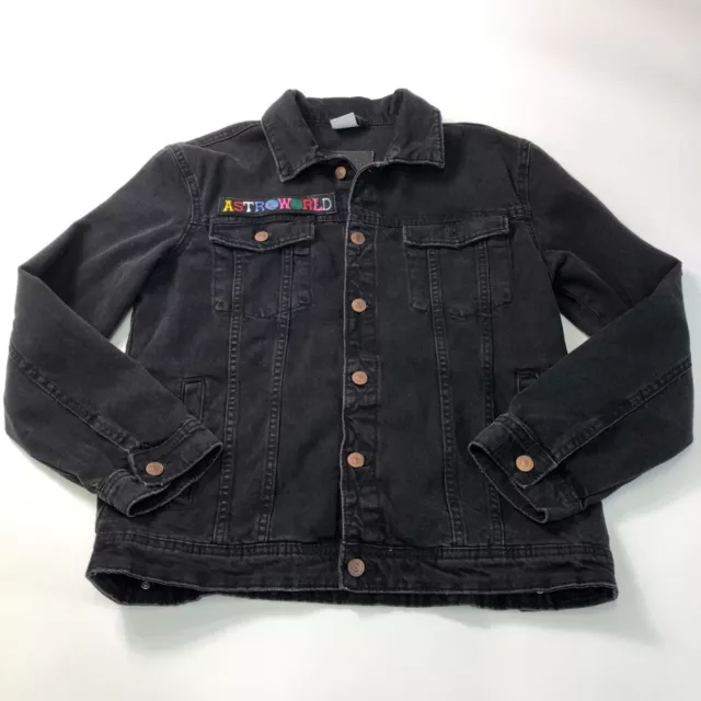 ZARA KIDS Unisex Black Denim Jacket 11-12 Years 152cm