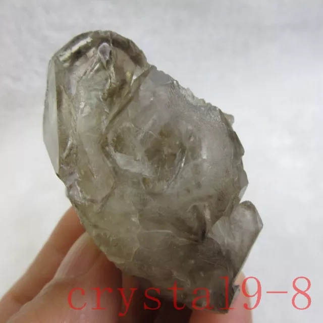 128g Natural Skeletal smoky Elestial QUARTZ CRYSTAL MINERAL SPECIMEN Healing