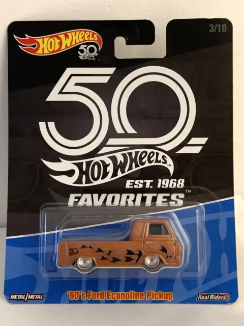 Hot Wheels 50th Anniversary Metal '60s Ford Econoline Pickup HW Favorites 3/10