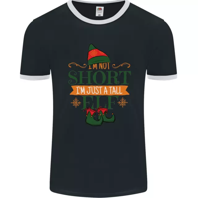 T-shirt da uomo Not Short alta elfo divertente Natale fotol
