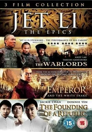 Jet Li The Epics Collection  - Triple DVD -  New & Sealed  Warlords