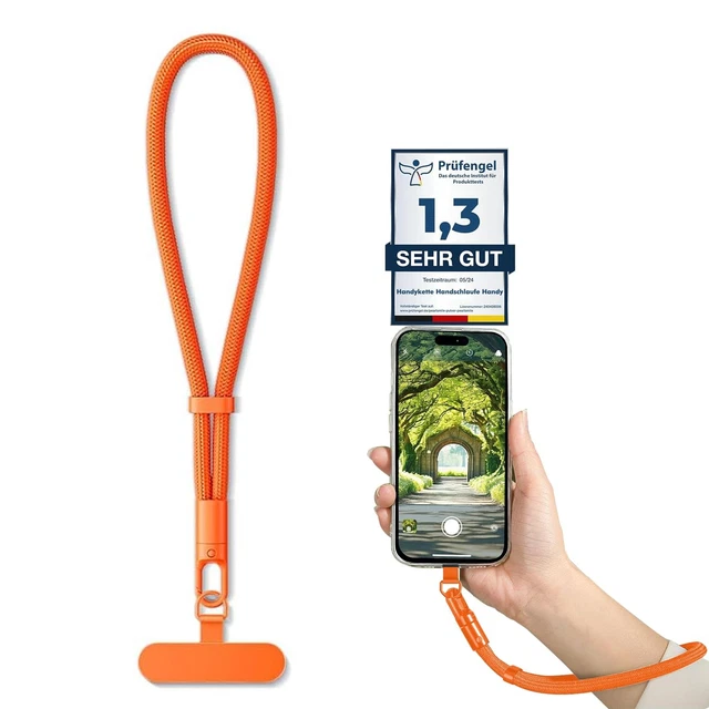 Chaîne De Téléphone Portable GEMSTRAP - Collier Pour Smartphone 120 Cm - Couleur Beige