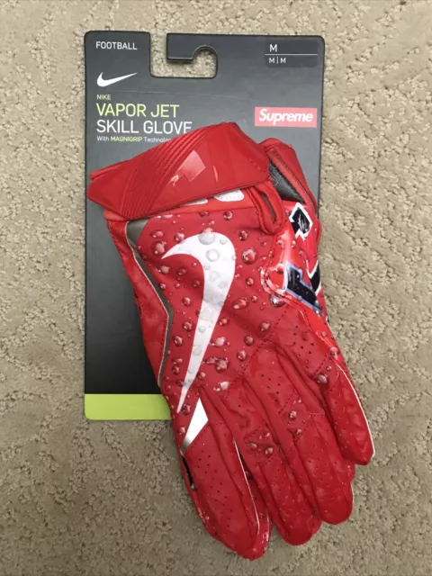 Supreme Nike Vapor Jet 4.0 Football Gloves Red - FW18 - US