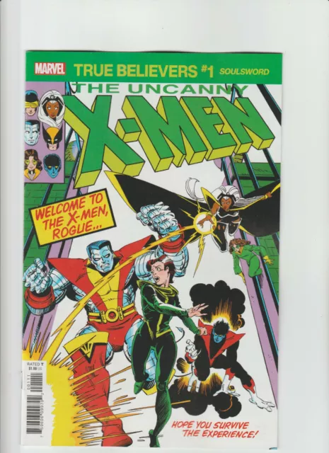 Marvel Comics Uncanny X-Men Soulsword #1 True Believers Reprint Nm