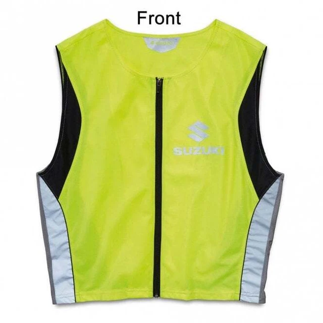 Gilet riflettente piloti Suzuki abbigliamento originale (VENDITA) Hi-Viz *era £27,95*