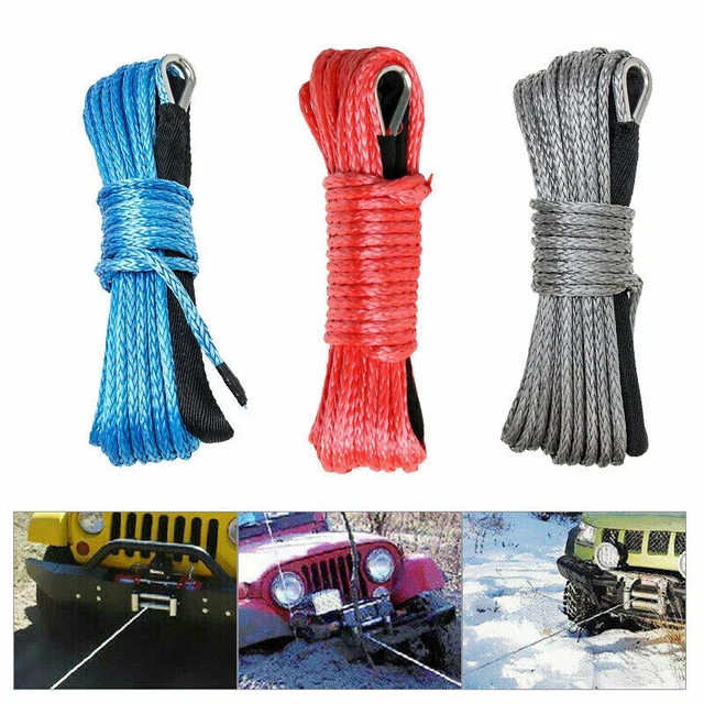 Windenseil Synthetisch Seilwinde Winde Seil Forstseil Kunststoffseil 4WD ATV QE