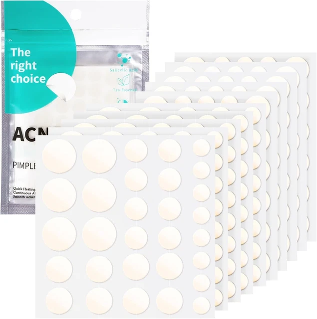 200 Stück Pimple Patch Hydrokolloid Pflaster - Mit Salicylsäure & Teebaumöl, Unsichtbar