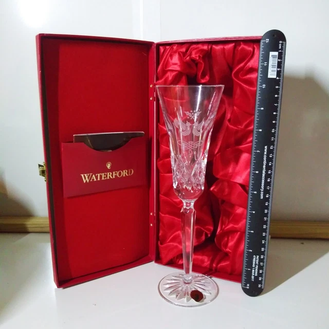 Waterford Crystal Cut Lismore 1st PARTRIDGE FLUTE 12 Days Christmas NIB