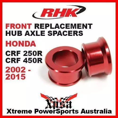 Rhk Replacement Axle Spacer Front Honda Crf250R Crf 250R Crf450R 450R 02-15 Red