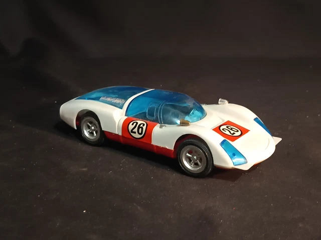 Norev Plastigam Porsche Carrera 6 - Blanche - 1/43 - Blister KDN - État Neuf (Boîte Frottée)