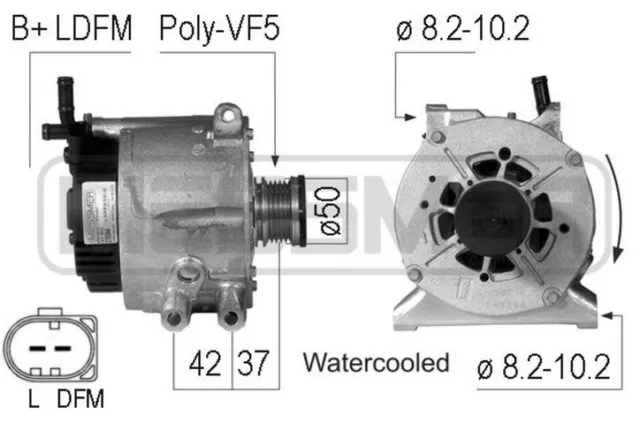 Alternateur Mercedes S668942 A6681540202 A6681540302 SG15L012 SG15L026 2