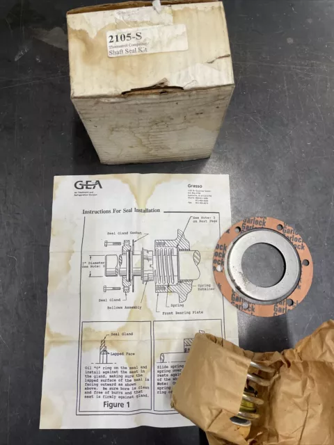 NEW GEA Grasso Metal Shaft Seal Kit Thermatrol Compressor RSC 2105-S refer