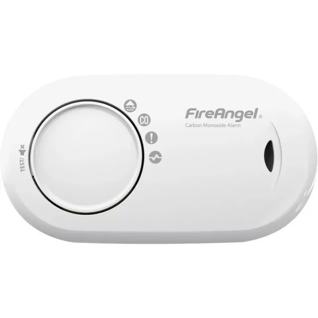 Professiona FireAngel Carbon Monoxide CO Alarm/Detector - SEALED 10 YEAR BATTERY