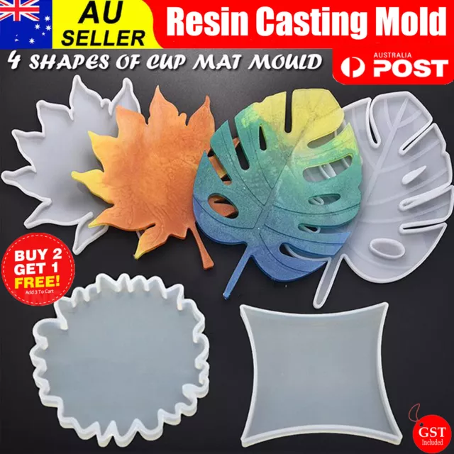 Coaster Tea Cup Mat Mold Silicone Moulds For Craft DIY Epoxy Resin Casting Decor