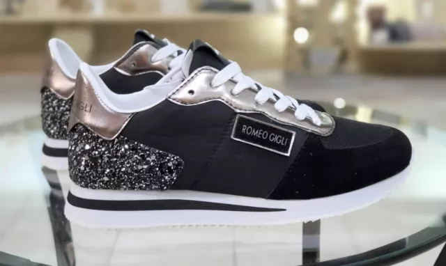 Baskets Femme Romeo Gigli Noir RG83527SD Printemps Été 2023 Chaussures Femmes