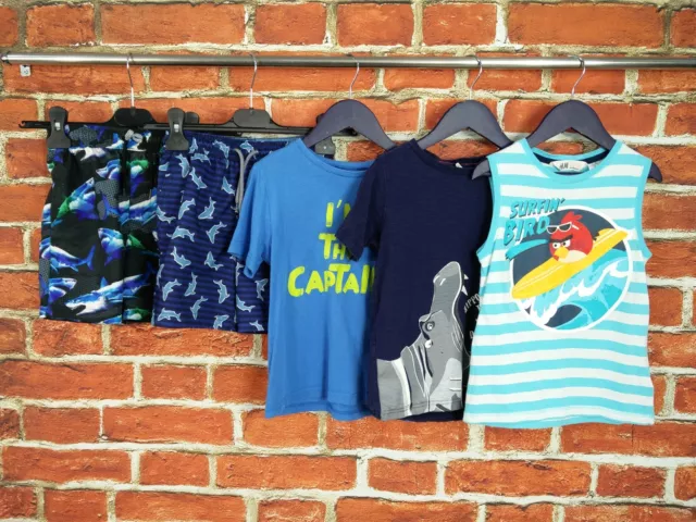 Boys Bundle Age 5-6 Years Next M/Care H&M Swim Shorts Vest Top Tee Kids 116Cm