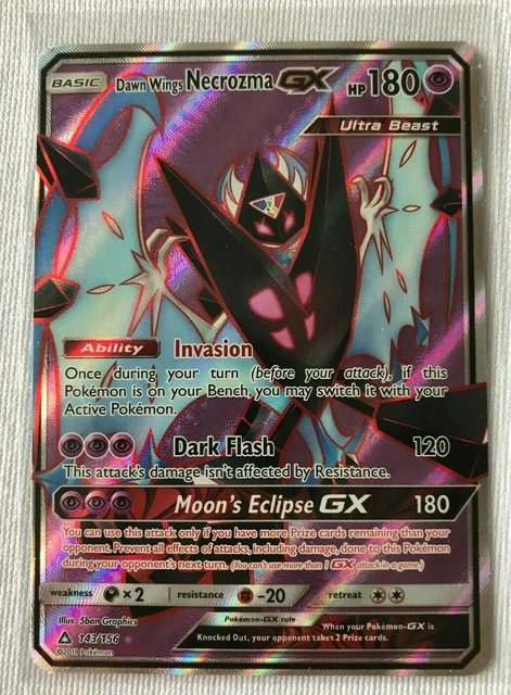 Pokemon Dawn Wings Necrozma GX 63/156 - Carta Ultra Rara Dall'espansione Sole E Luna Ultra Prisma, Singola, Collezionabile