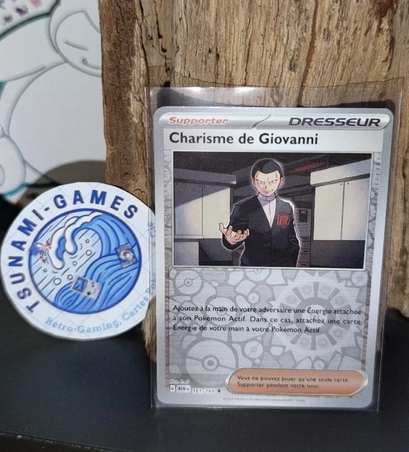 CARTE POKÉMON EV3.5 151 Fr CHARISME GIOVANNI Reverse 161/165 / Sous sleeve EUR 2,50 PicClick FR