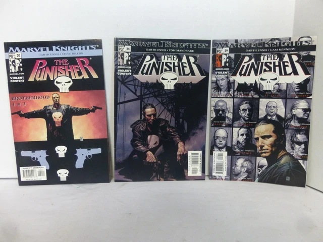 Marvel Knights The Punisher Vol 4 #20, 24, 29 (2003) MINT 10 9.9 9.8 WHITE PAGES
