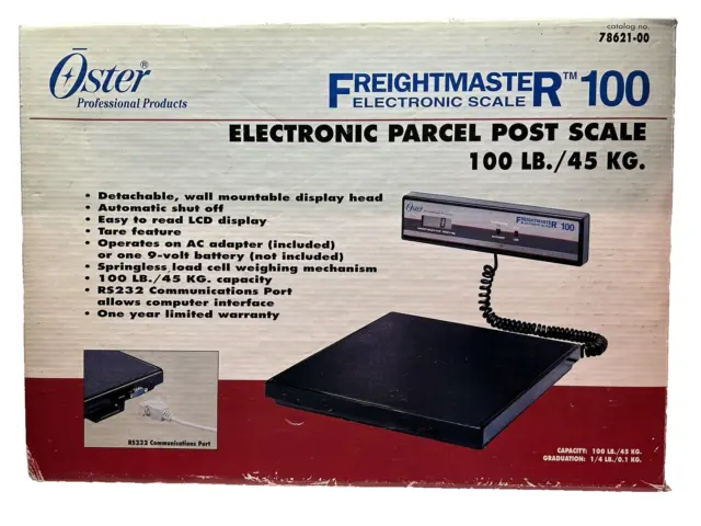 Oster Freightmaster 100 Electronic Parcel Post Scale-Model 78621-00 -Nos