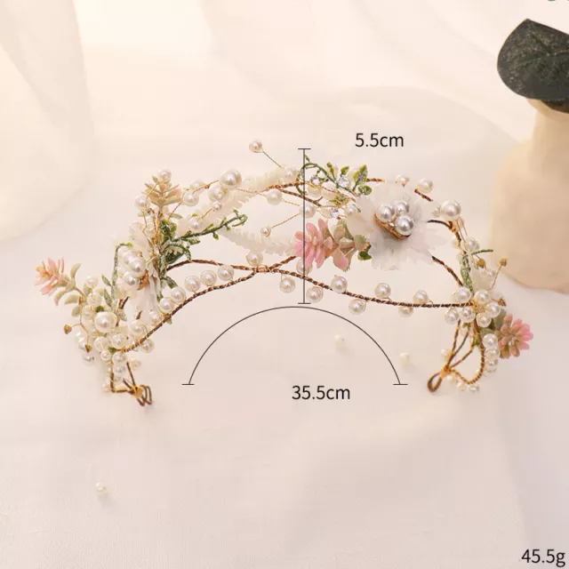 Wedding Fairy Hair Jewelry Pearls Crystal Beads Headbands Hairpins Headpieces 2