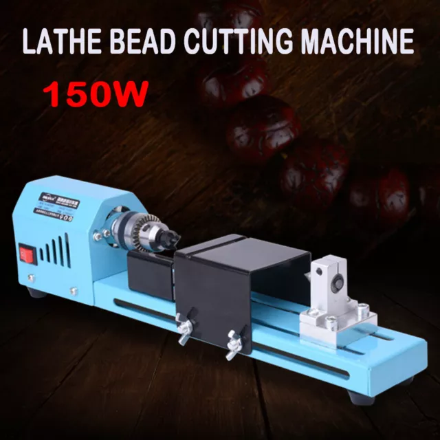 150W Woodworking Wood Cutting DIY Tool  Mini Lathe Beads Polisher Machine