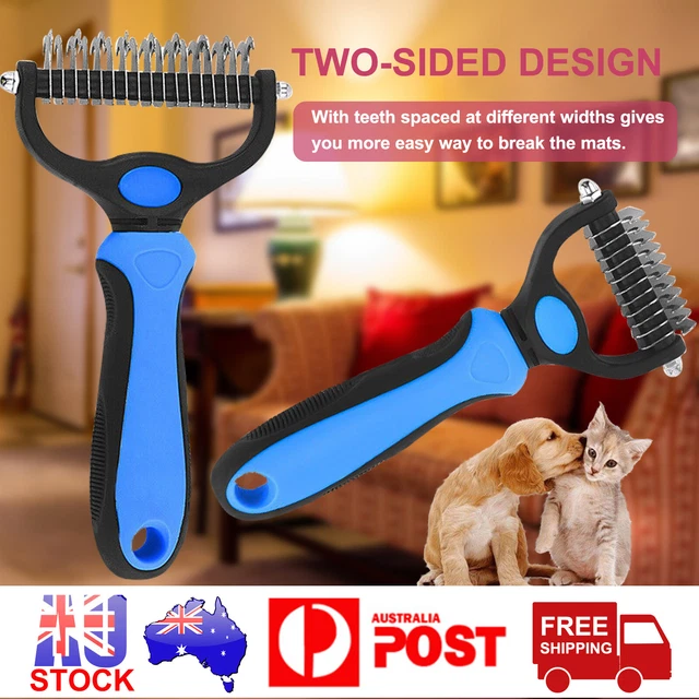 Cat Dog Pet Grooming Comb Brush Undercoat Rake Dematting Deshedding Trimmer Gift