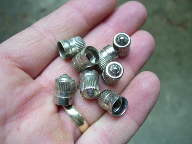 1950s Antique nos Metal tire valve caps Vintage Chevy Ford Hot rat Rod 55 59 62 1950s Antique nos Metal tire valve caps Vintage Chevy Ford Hot rat Rod 55 59 62