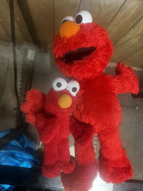 Hasbro Sesame Street Love 2 Learn Elmo And Mini Elmo Doll 2for 1 Deal