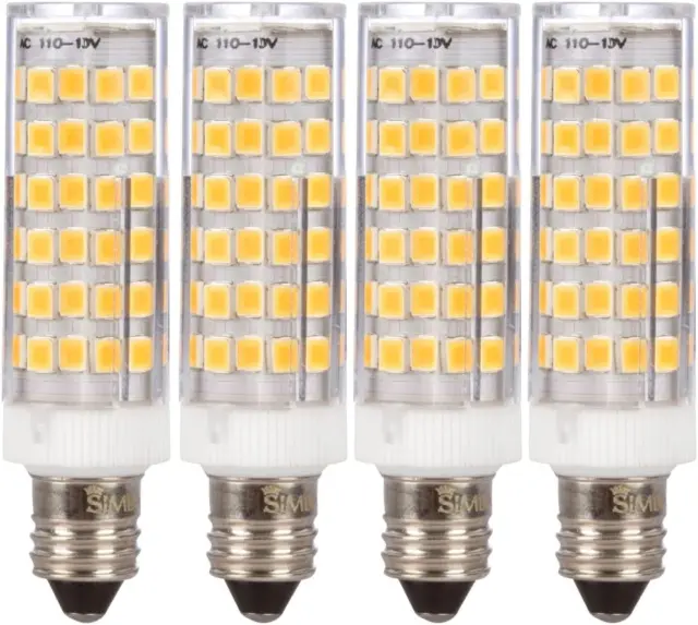 LED E11 T4 Mini-Candelabra JD Light Bulb 5W 40W to 50W Halogen (4 Pack) 76SMD283