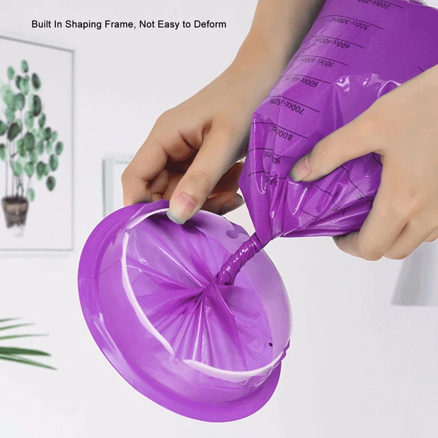 20Pcs Vomit Bag Disposable Car Travel Emesis Bag Leak Resistant Motion Sickn HB0