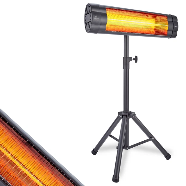 AREBOS Infrarot Heizstrahler Wärmestrahler Terassenstrahler 2500W