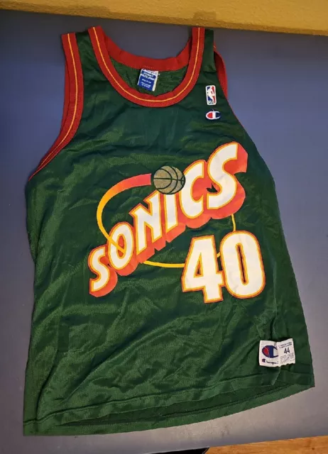 Men's Seattle Supersonics #40 Shawn Kemp 1997-98 Red Hardwood Classics Soul  Swingman Throwback Jersey on sale,for Cheap,wholesale from China