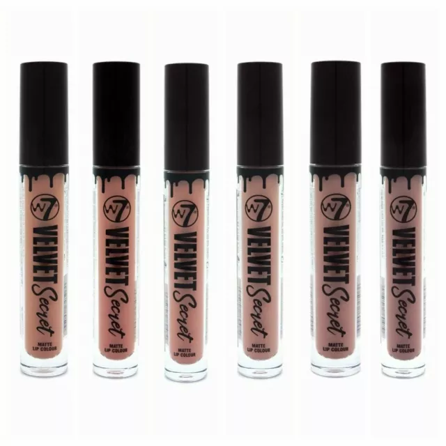W7 Velvet Secret Nude Matte Lip Colour Liquid Lipstick Choose your Shade Nudes