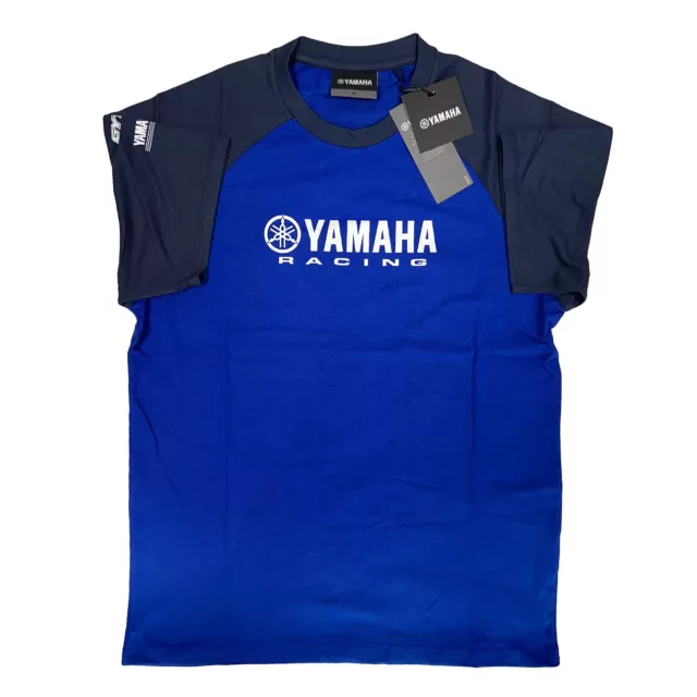 MF5799 - Maglia T-Shirt Paddock Blu Uomo Originale Yamaha Racing