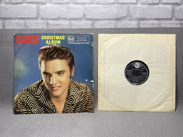 1957 Elvis Presley –CHRISTMAS ALBUM- Vinyl, LP, 12", Album RD-27052 33 rpm