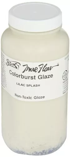 Sax - 1430106 True Flow Colorburst Glaze, Lilac Splash, 1 Pint