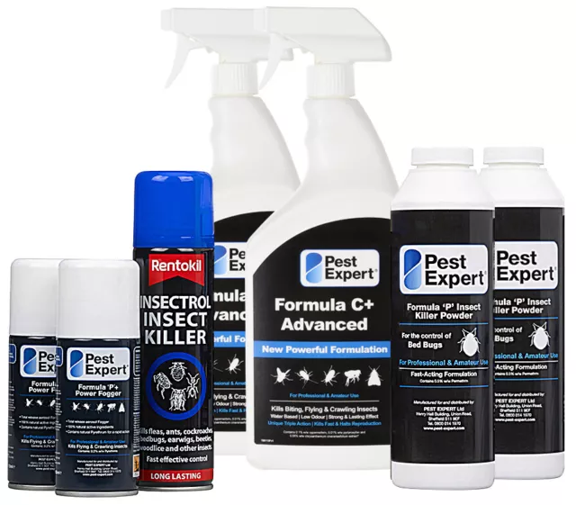 Pest Expert® & Rentokil Bed Bug Killer Treatment Max Strength Control Kit 2