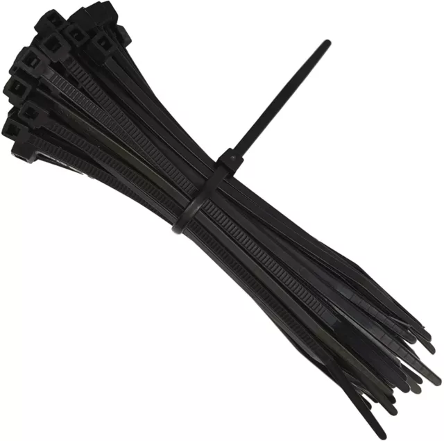 Attache câble type Rilsan noir 100x2,5 mm 20 pièces