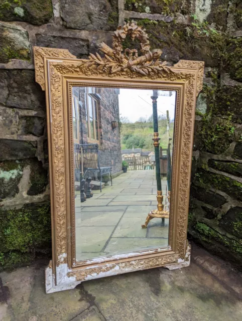 Antique 19th Century French Neoclassical Mirror Gilt