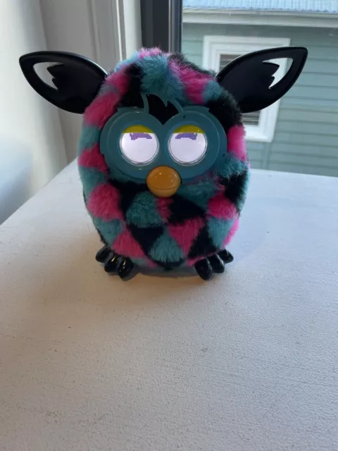 Furby Boom! Black White Zig Zag 2012 Hasbro Tested And In Working Order