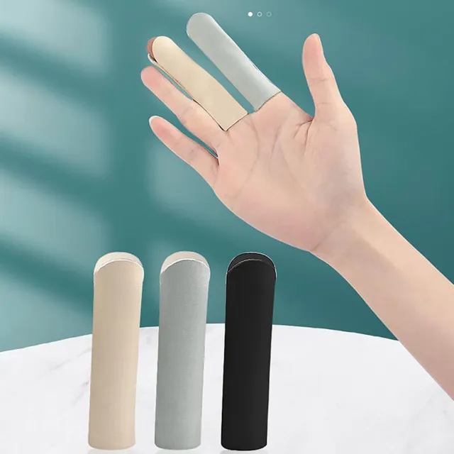PU Elastic Finger Sleeves Support Thumb Splint Brace For Arthritis Finger Tap ~~