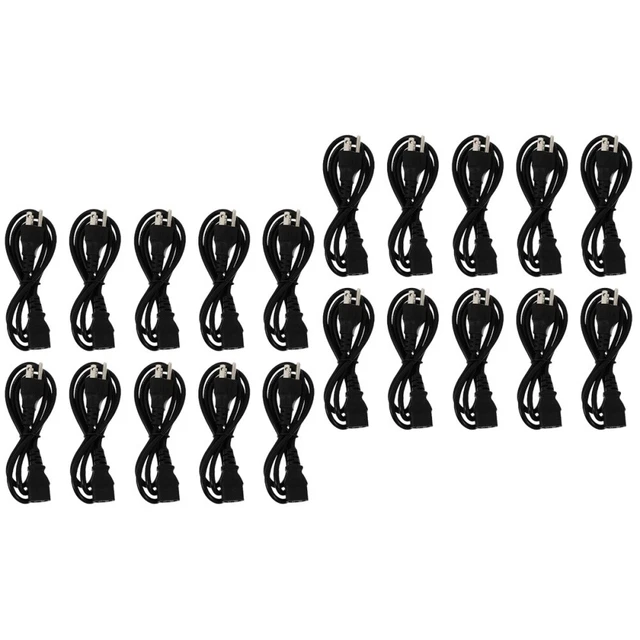 20 ud. cable de extensión de corriente universal Pro impresora de ordenador