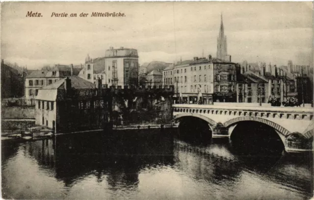 CPA AK METZ - Partie an der Mittelbrucke (455276)