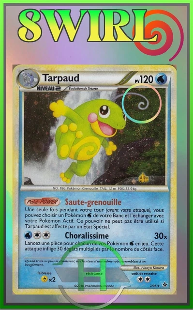 Tarpaud Holo Swirl/Spirouli - HS02 - 7/95 - French Pokemon Card