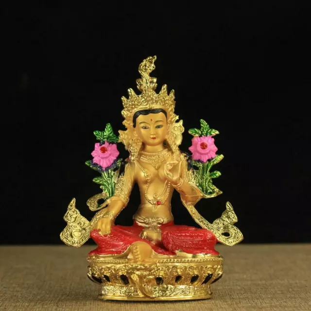 Feng Shui Tibet Tibetan Buddhism Statue Green Tara Buddha