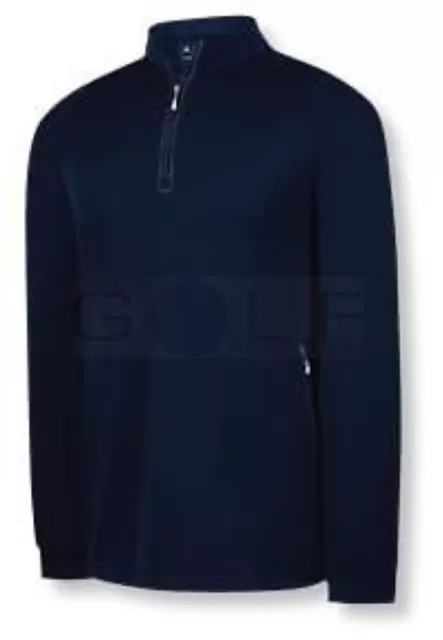 Adidas Herren 3 Streifen 1/4 Reißverschluss Golf Pullover Hemd Jacke Save 40%