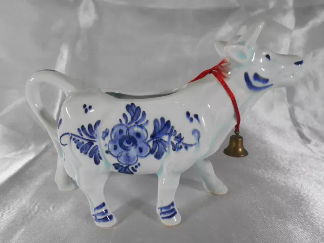 Pot A Lait / Saucière Forme De Vache En Porcelaine / Céramique De Delft 3