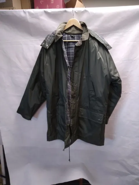 Champion Mens Super Cotswold Hooded Waterproof Parka Coat XL 44 chest green